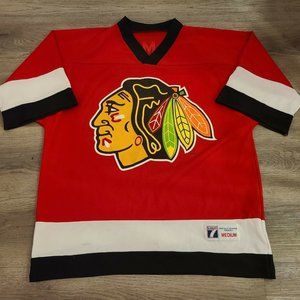 Vintage LOGO 7 NHL Chicago Blackhawks DOUG‎ GILMOUR 93 Hockey Jersey Medium M